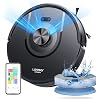 Laresar Clean 8000Pa Robot Vacuum Cleaner with Wiping Function, 3-in-1 Vacuum Cleaner Robot with Laser Navigation, Robot Vacuum Cleaner with App Control, 180 Minutes Running Time, Ideal for Pet Hair Black M