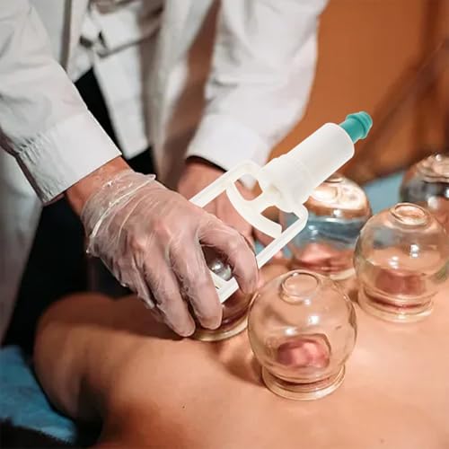 Dispositivo de ventosas al vacío, 2 piezas, con bomba manual, herramientas duraderas para terapia de ventosas, fácil operación con función de varilla de tracción, construcción robusta para uso prolongado miniatura 5
