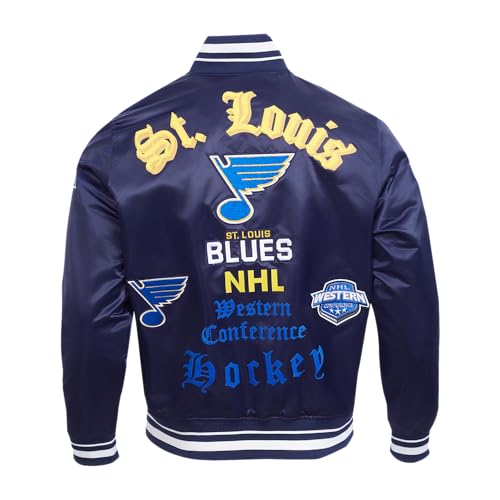 Image of Pro Standard Mens NHL Old English Satin Jacket