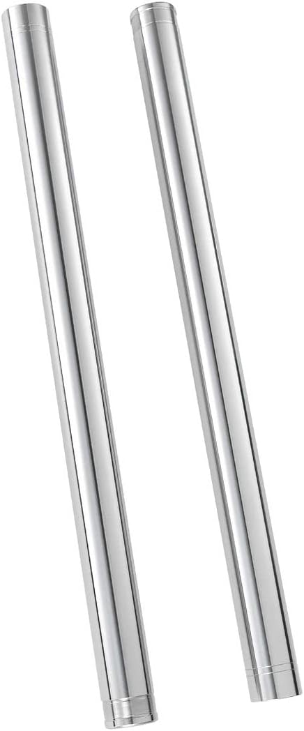 LANBAO Front Inner Fork Tubes Fork Pipes For Kawasaki EX650 Ninja650 2017-2022 2018 2019 2020 2021 44013-0316 Silver US Shipping