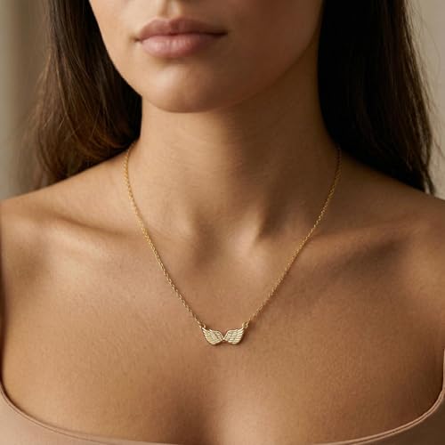 Image of Gold Silver Necklace for Women, Dainty Cubic Zirconia Pendant