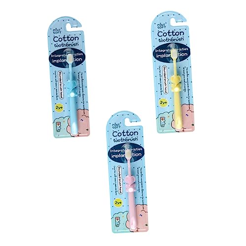 VALICLUD 3 piezas Cepillo Dientes Niña Suave con Cerdas Ultra Cuidado Encías Diseño Ergonómico para Colores Surtidos