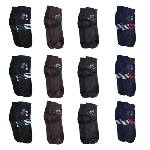 Image of INNERO Cotton Ankle Length Socks For Men & Women | Soft & Comfortable Socks For Everyday Wear, Running, Gym, Sports