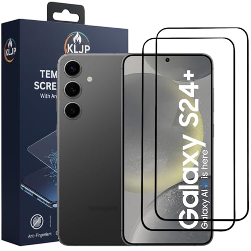 Image of Military-Grade Gorilla Tempered Glass For Samsung Galaxy S24 Plus 5G With Installation Kit | Edge to Edge Coverage | Black (Pack Of 2)