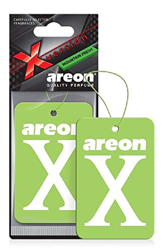 Image of AREON X XV08 Hanging Best Car Air Freshener Mountain Fresh Scent, Paper Hanging Ornaments, Long Lasting Scent for Car or Home 12 Pack