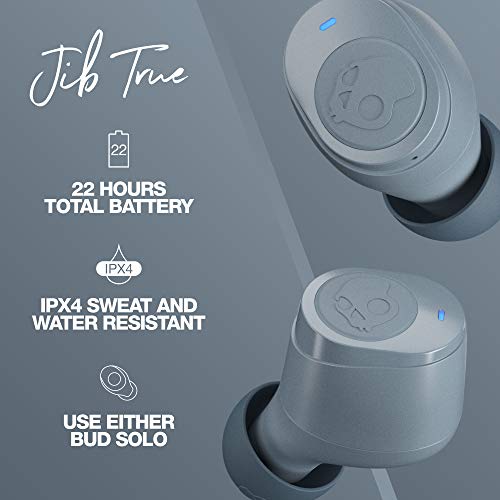 Skullcandy Jib True Wireless Earbud With Microphone / 22 Hour Battery Life / Use With Iphone And Android / Best For Gym, And Gaming / Bluetooth Earbud Headphones - Grey #TOP2