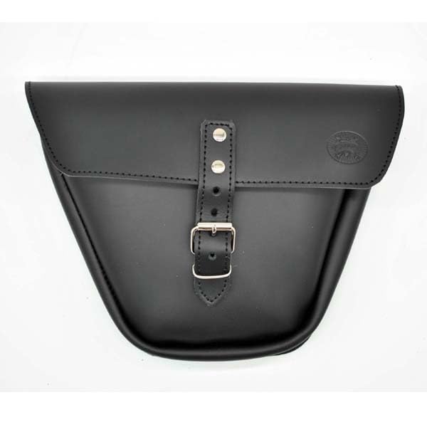 Colore: Nero Borsa Laterale Tasca da Fianchetto Nero in Pelle per Moto Motociletta compatibile con Royal Enfield Interceptor/Continental GT (Black) - EX MOTO