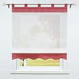 Aufhängung der Gardine: Schlaufen, die Höhe inkl. Schlaufen