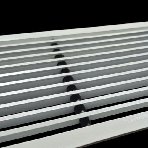 Image of Premium Central air Conditioning Grille- Linear Bar Grilles - Aluminium Powder Coated Grill, Ventilation Grill, Home Grill, ac Jali, Grill for Wall, Sidewall and Ceiling (24 inch * 6 inch)