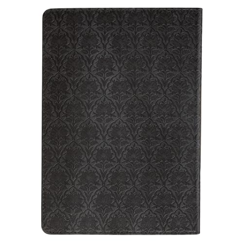 Image of Christian Art Gifts Classic Journal For I Know the Plans Jer. 29:11 Bible Verse, Inspirational Scripture Notebook, Ribbon Marker, Black Vegan Leather Flexcover, 336 Ruled Pages, (8.6 inch x 6.1 inch x .9 inch)