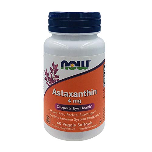 Astaxantina 4mg Now - 60 Veg Softgels Saúde Ocular