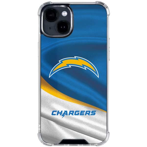 Skinit Clear Phone Case Compatible with iPhone 14 - Officially Licensed NFL Los Angeles Chargers Design