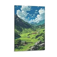 絵画 アートポスター 複製画 風景画 自然界 Amazon.co.jp: ポスター 山 自然 風水 絵 山の絵 緑の絵 玄関