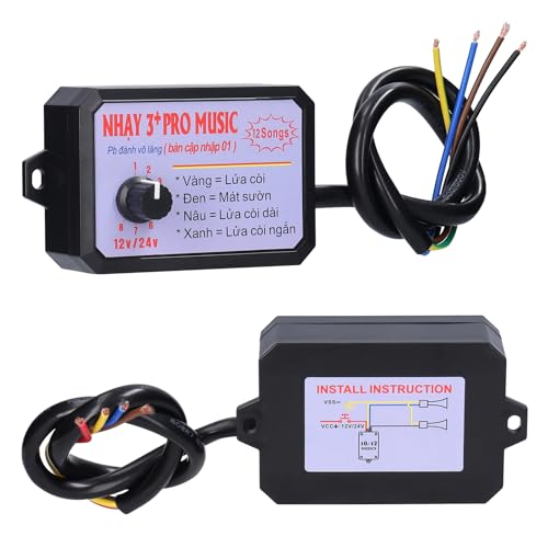 Ya en mundofriki.es: Controlador De Bocina De Automóvil, Niveles De Volumen Ajustables De 12-24 V Efectos De Sonido Personalizables 12 Tipos De Controlador De Bocina Eléctrica De Conmutación De Sonido (12 sonidos)