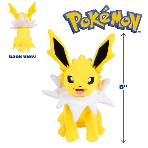 Image of Pokemon Jolteon Plush - 8-Inch Soft Plush with Authentic Details
