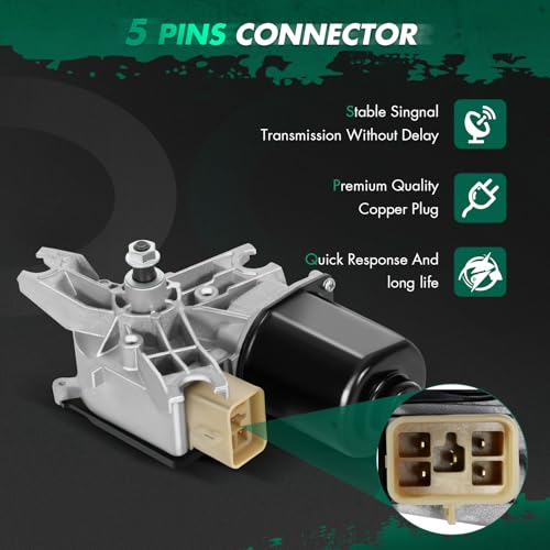 Image of SCITOO Windshield Wiper Motor Compatible For Chevrolet For Blazer | Direct fit for 1995-1997 For Chevrolet For Blazer|Replaces OE 12368695|620-00743B|5 Pins|Fit for Front Wiper Motor