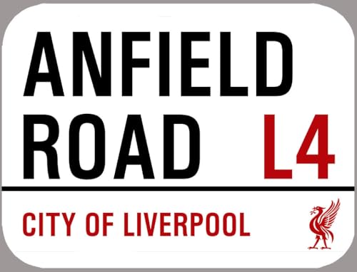 Image of Anfield Road. Liverpool Metal Street Sign Street Sign 8X12 Inches