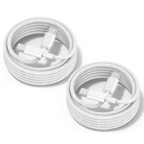 Apple 60W USB C to USB C Charger Cable [2Pack] 3FT Type C Charging Cable Cord Fast Charging USBC to USBC Cable for iPhone 15/15 Pro/15 Plus/15 Pro Max,Samsung Galaxy S23,iPad Pro/Air/Mini,MacBook Air