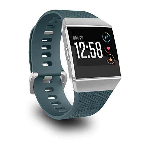 AIUNIT Compatible with Fit bit Ionic Bands for Men Women Silver Buckle, Large Small Replacement...