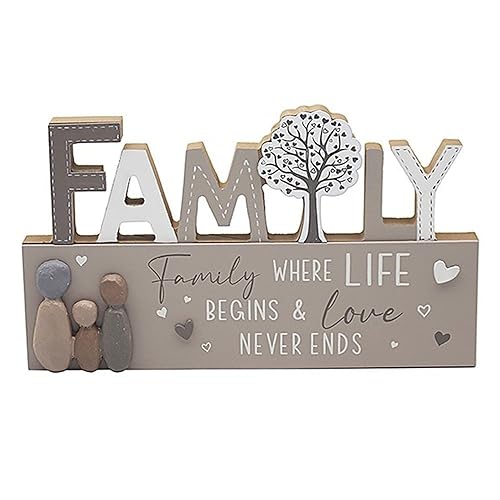 Lesser & Pavey Family Standing Plaque for Gift & Decor | Ideal Signs & Plaque Birthday Gifts for Women & Men | Designed By Love and Affection | Lovely Plaques for Home & Office