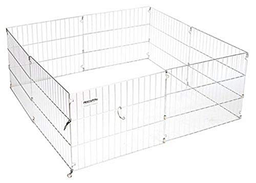 Precision Pet 18 in. Silver ExPen with Snaps Boxed