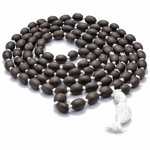 Original Lotus Seed Kamal Gatta Rosary Japa mala beads 108 Meditation prayer beads Japa Mala Chakra mala - long necklaces for women boho Rosary Beads