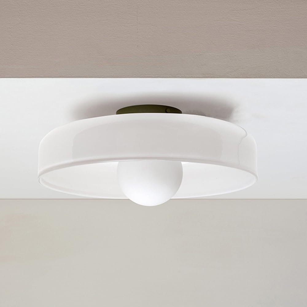 Luminaire de ferme globe blanc pour sublimer votre couloir et cuisine