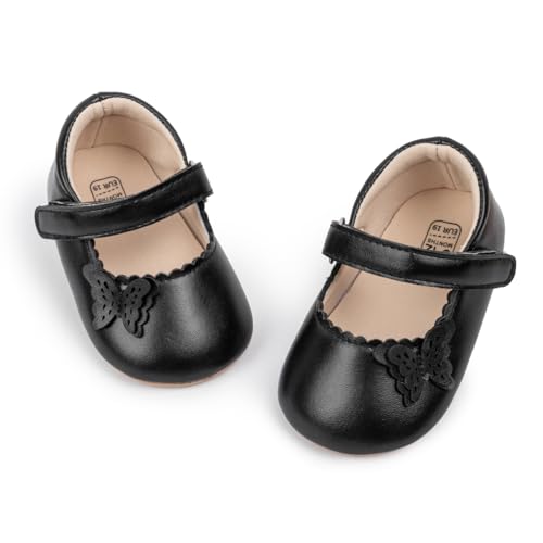 Image of Meckior Infant Baby Girl Sandals Soft Non-Slip Rubber Sole Handmade Princess Wedding Dress Shoes Toddler First Walkers