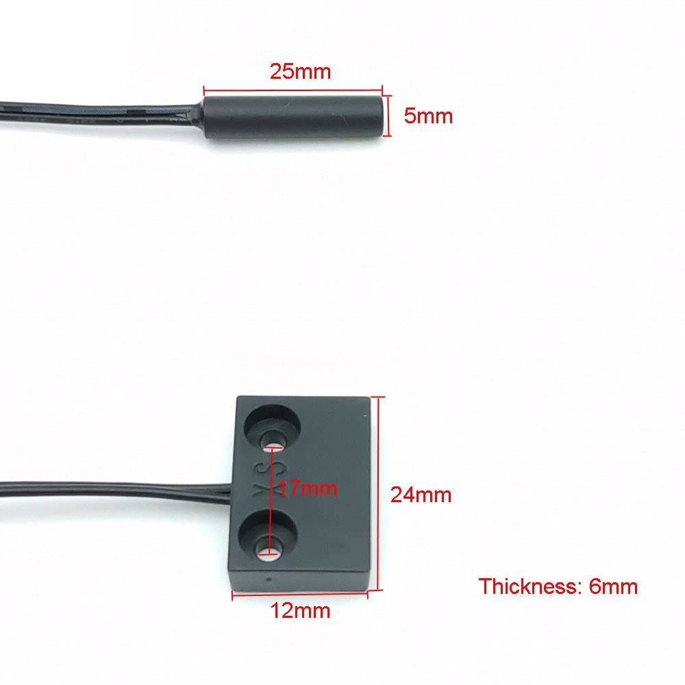 2 pin sensore di velocità universale per tapis roulant con pedometro e sensore magnetico, sostituzione macchina riparazione, 1 pcs Square