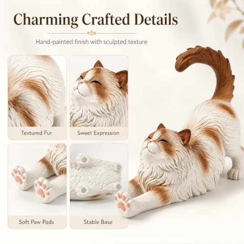 benesowud Cat Phone -Shaped Phone Standi 5.90Inch Phone Mount for Office、Home Decor, for Cat Lovers & Ladies - image 4