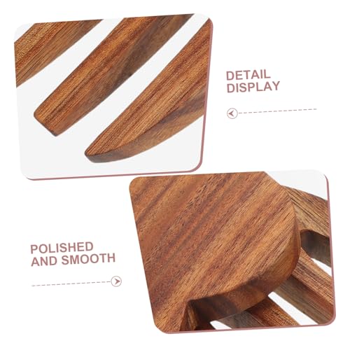 Utensilios de madera PRETYZOOM para servir pasta y ensalada sin deformación 4