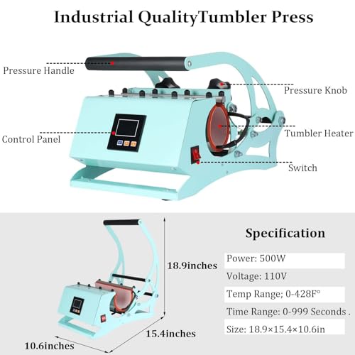 Prensa térmica multifunción para tazas 110V 20Oz miniatura 5