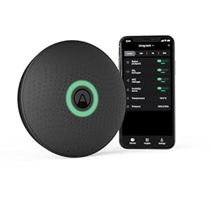 Airthings 2911 Wave Plus, Black LTD Edition – Radon & Air Quality Monitor (CO2, VOC, Humidity, Temp, Pressure)