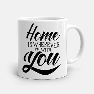Misaavi Home is Wherever I am with You 11oz-Ceramic Coffee/Tea Mug-Valentine Day Mug Romantic Gift for Hubby Wifey Girlfri Price In India