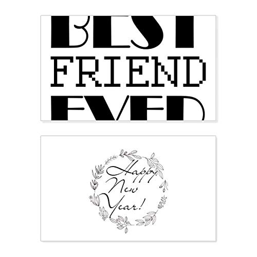 Tarjeta de Año Nuevo "Best Friend Ever" para regalar a tu mejor amiga