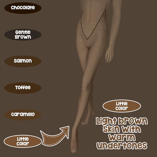 Image of High Side VCUT Carnival Stockings | V-Cut Carnival Fishnet Tights for Black Brown Women | Choose Color
