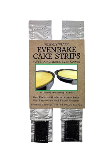 Regency Wraps EvenBake Cake Strips Aluminized Cotton Pack of 2 30 in