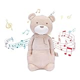 COTTONEBEBE Baby Toys, Stuffed Animal Toy with Lullaby Music for Infant Babies 0 3 6 12 to 36 Months Boy & Girl,Ideal Gift for Newborn (Mr.Bear, Cotton)