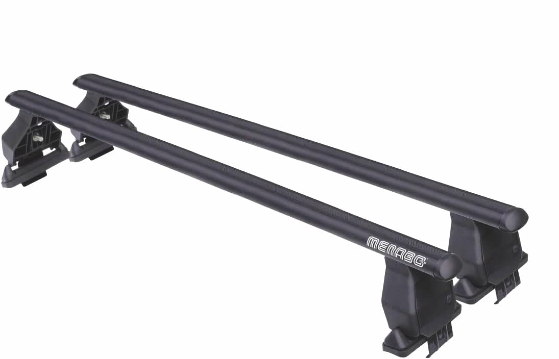 Barre portatutto Tema in acciaio di colore nero compatibile con CITROEN C3 (Mk3) 5 porte anno dal 16 al 23 con tetto liscio