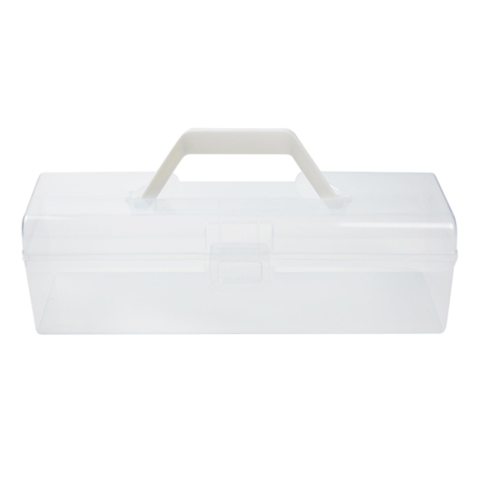 MultiFunctional Tool Box Clear Container for Fishing Gear, Arts and Materials, for Storing and Transporting Tool Box