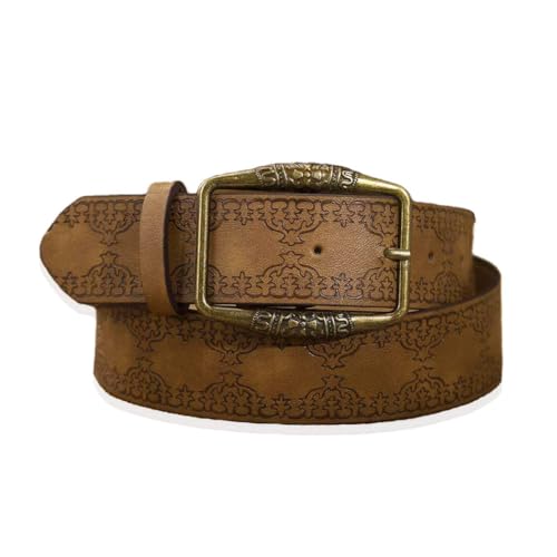 Brown Western Belt for Women Cowgirls Leather Belts Cowboy Waist Belt for Jeans Pants Dresses