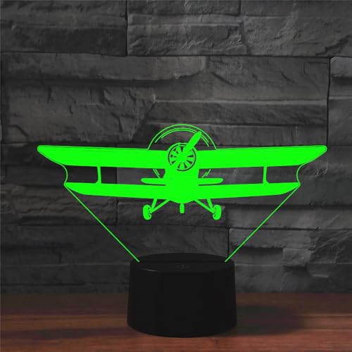 Lámpara de mesa de noche ilusión 3D con control remoto miniatura 5