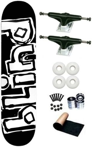 Blind Black/White OG Logo 8.0 Skateboard Deck Complete