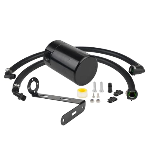 JGhyperX Oil Catch Can,Air Oil Separator compatible with Raptor 2017-2023 Expedition 2018-2021 F-150 2011-2023 3OZ 1077BK