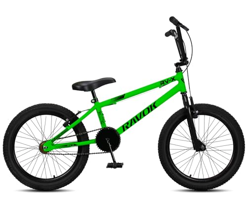 Bicicleta Bmx Aro 20 Ravok Rv-x Aro Aero Freio V-brake Cross Freestyle (Verde)