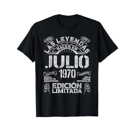 Las Leyendas Nacen En Julio 1970 52 años Cumpleaños Camiseta