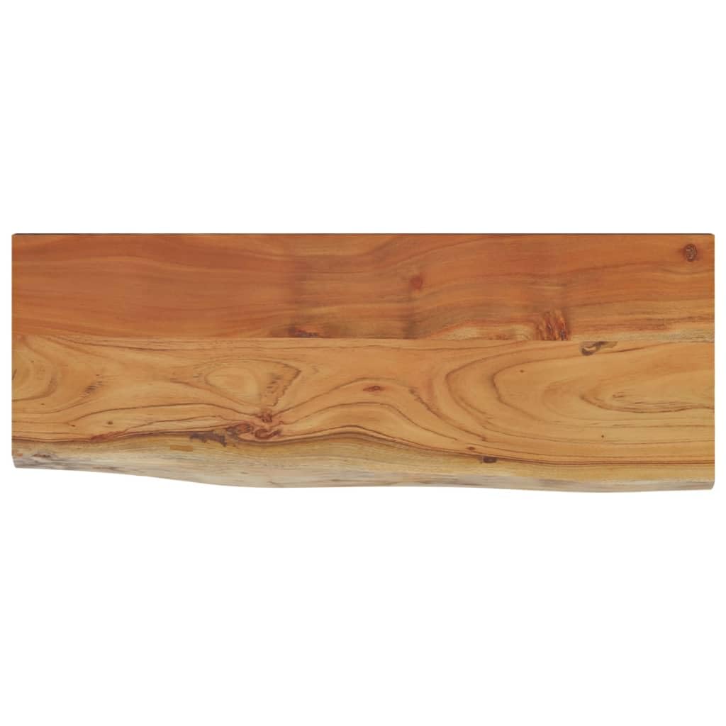 vidaXL Wall Shelf 80x30x2.5 cm Rectangular Solid Wood Acacia Live Edge — image 1