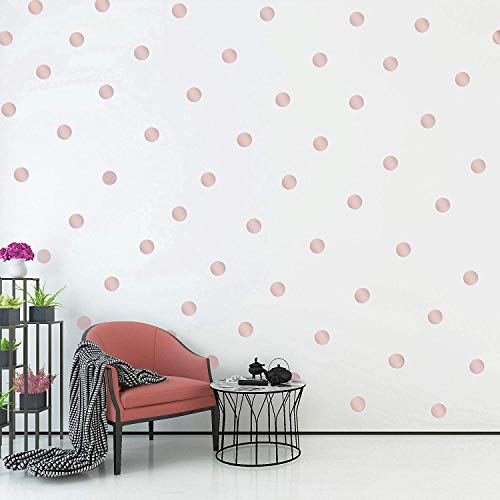 Vinilo Decorativo Puntos Oro Rosa 2" 200 Piezas miniatura 7