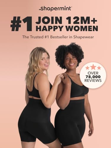 Image of SHAPERMINT High Waisted Body Shaper Shorts Shapewear for Women Tummy Control Thigh Slimming Technology