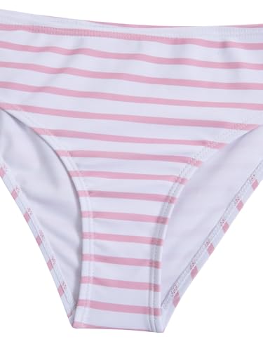 Image of COZYEASE Girls' 2 Piece Ditsy Floral Print Knot Front Ruched Triangle Bikini Swimsuit